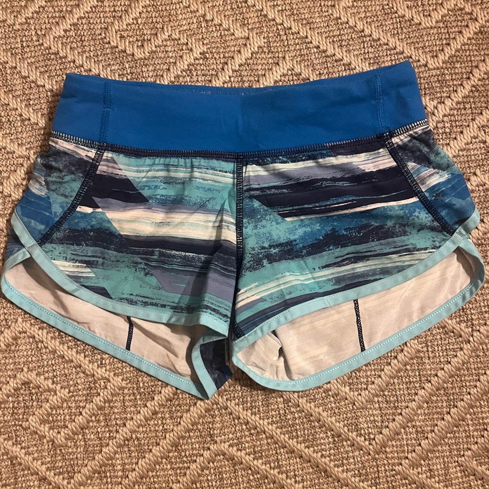Ivivva Teal and Navy Girls Shorts